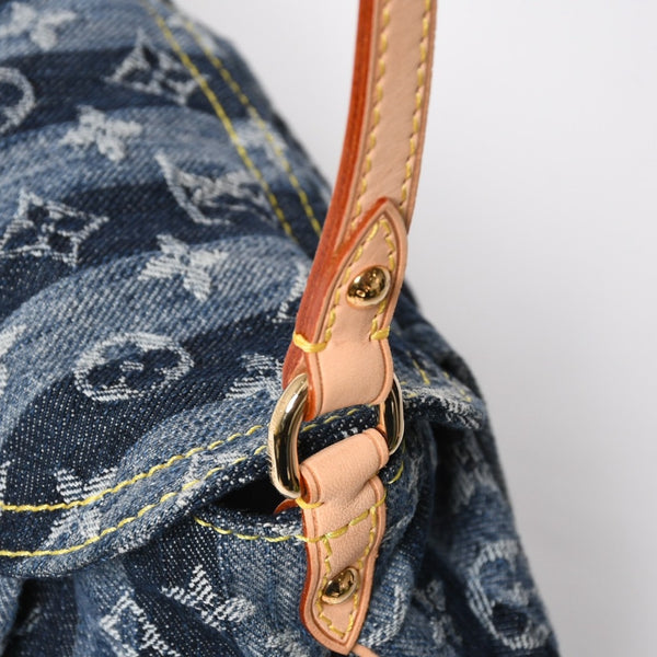 新品同様品 LOUIS VUITTON ルイヴィトン モノグラム デニム ミニ・プリーティ レイエ M95333 ショルダーバッグ 中古 4a009616
