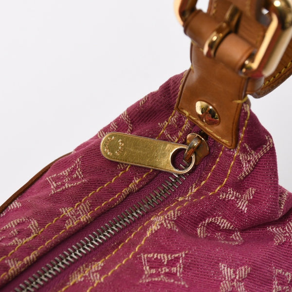LOUIS VUITTON ルイヴィトン バギーPM ショルダーバッグ Ｍ95212 モノグラムデニム ピンク ゴールド金具 中古 4a009605