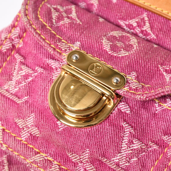 LOUIS VUITTON ルイヴィトン バギーPM ショルダーバッグ Ｍ95212 モノグラムデニム ピンク ゴールド金具 中古 4a009605