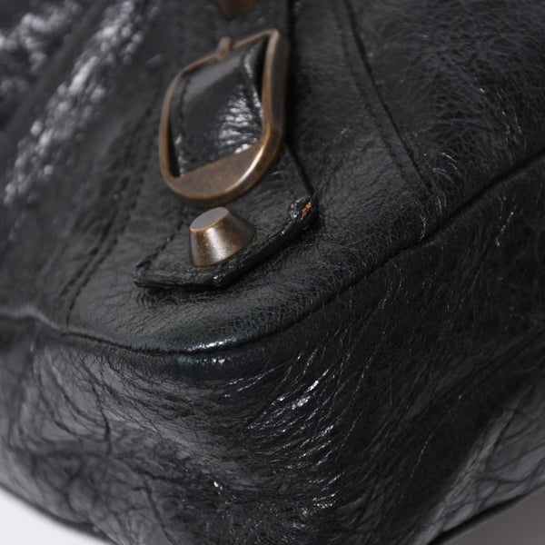 BALENCIAGA Balenciaga 2WAY Handbag Shoulder Bag The First Black Matte Black Lambskin 103203 Good Condition Used 4a009618