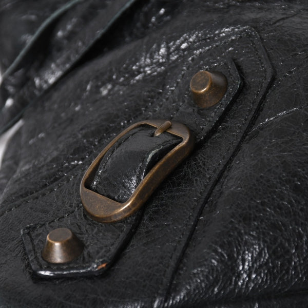 BALENCIAGA Balenciaga 2WAY Handbag Shoulder Bag The First Black Matte Black Lambskin 103203 Good Condition Used 4a009618