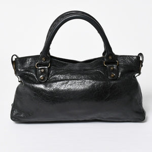 BALENCIAGA Balenciaga 2WAY Handbag Shoulder Bag The First Black Matte Black Lambskin 103203 Good Condition Used 4a009618