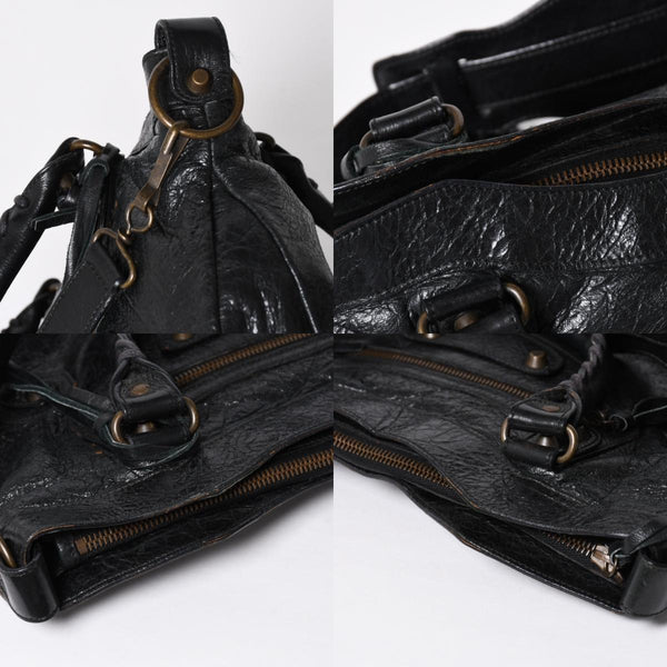 BALENCIAGA Balenciaga 2WAY Handbag Shoulder Bag The First Black Matte Black Lambskin 103203 Good Condition Used 4a009618
