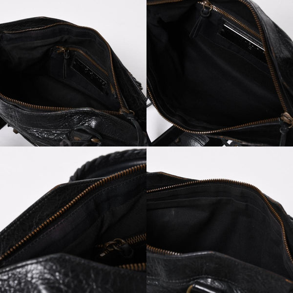 BALENCIAGA Balenciaga 2WAY Handbag Shoulder Bag The First Black Matte Black Lambskin 103203 Good Condition Used 4a009618