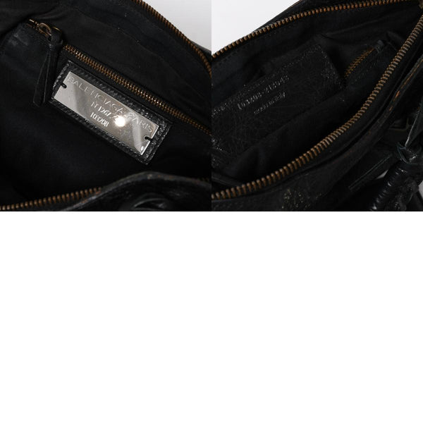 BALENCIAGA Balenciaga 2WAY Handbag Shoulder Bag The First Black Matte Black Lambskin 103203 Good Condition Used 4a009618