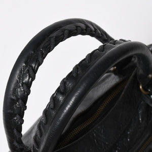 BALENCIAGA Balenciaga 2WAY Handbag Shoulder Bag The First Black Matte Black Lambskin 103203 Good Condition Used 4a009618