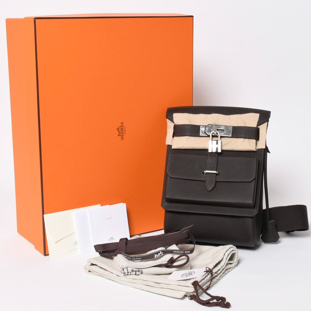 新品同様 HERMES エルメス HAC A DOS PM ACCESS ケリーアッカド PM アクセス ショルダーバッグ G刻印 2026年 トゴ ヴェールロデン 中古 4a009619