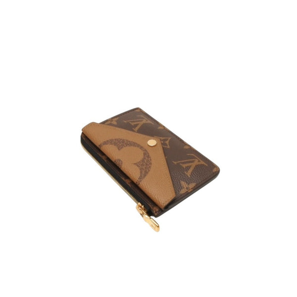 LOUIS VUITTON Porto Cult Recto Verso Coin Case Coin Purse M81303 Monogram Reverse Gold Hardware Good Condition Used 4a000771