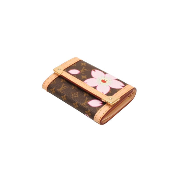 新品未使用 LOUIS VUITTON ルイヴィトン ポルトモネ プラ コインケース 小銭入れ M92024 モノグラム チェリーブロッサム 村上隆 中古 4a000770