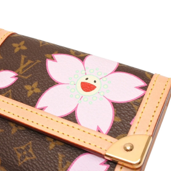 新品未使用 LOUIS VUITTON ルイヴィトン ポルトモネ プラ コインケース 小銭入れ M92024 モノグラム チェリーブロッサム 村上隆 中古 4a000770