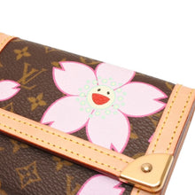 画像をギャラリービューアに読み込む, 新品未使用 LOUIS VUITTON ルイヴィトン ポルトモネ プラ コインケース 小銭入れ M92024 モノグラム チェリーブロッサム 村上隆 中古 4a000770