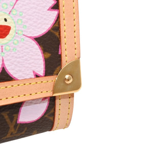 新品未使用 LOUIS VUITTON ルイヴィトン ポルトモネ プラ コインケース 小銭入れ M92024 モノグラム チェリーブロッサム 村上隆 中古 4a000770