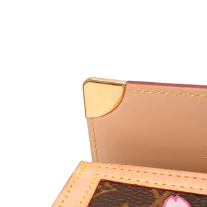 新品未使用 LOUIS VUITTON ルイヴィトン ポルトモネ プラ コインケース 小銭入れ M92024 モノグラム チェリーブロッサム 村上隆 中古 4a000770