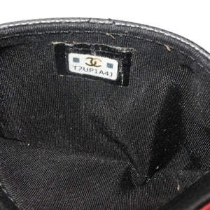 CHANEL シャネル カードケース カードホルダー AP3188 ランダム番台 ココマーク キャビアスキン ブラック ピンク 美品 中古 4a000846