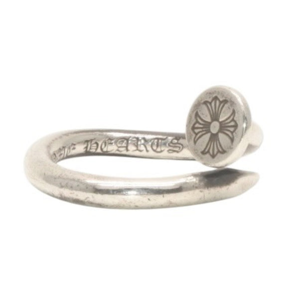 CHROME HEARTS NAIL FLAT RING Weight approx. 5.16g Size 9 Silver 925 Good Condition Used 4a000969