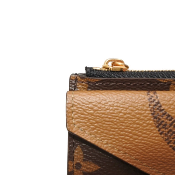 LOUIS VUITTON Porto Cult Recto Verso Coin Case Coin Purse M81303 Monogram Reverse Gold Hardware Good Condition Used 4a000771