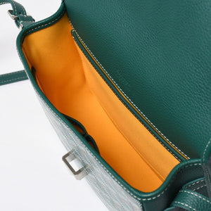 新品同様 GOYARD ゴヤール BELVEDERE PM ベルヴェデーレPM ショルダーバッグ BELVE3PMLTY09CG09P グリーン レザー PVC 中古 4a009714