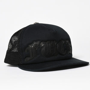 新品未使用 CHROME HEARTS クロムハーツ TRUCKER CAP トラッカー メッシュキャップ ONE SIZE 51-61cm FUCKパッチ ブラック 中古 4a009391