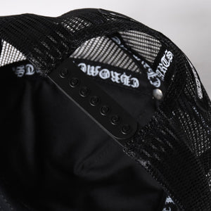 新品未使用 CHROME HEARTS クロムハーツ TRUCKER CAP トラッカー メッシュキャップ ONE SIZE 51-61cm FUCKパッチ ブラック 中古 4a009391