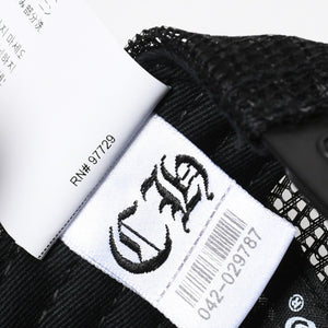 新品未使用 CHROME HEARTS クロムハーツ TRUCKER CAP トラッカー メッシュキャップ ONE SIZE 51-61cm FUCKパッチ ブラック 中古 4a009391