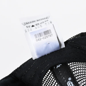 新品未使用 CHROME HEARTS クロムハーツ TRUCKER CAP トラッカー メッシュキャップ ONE SIZE 51-61cm FUCKパッチ ブラック 中古 4a009391