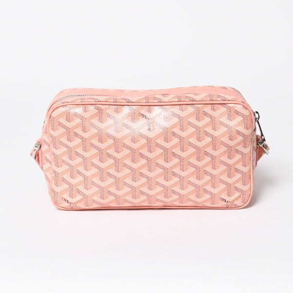 新品同様 限定品 GOYARD ゴヤール カップヴェールPM パウダーピンクショルダーバッグ PVC レザー シルバー金具 中古 4a009715