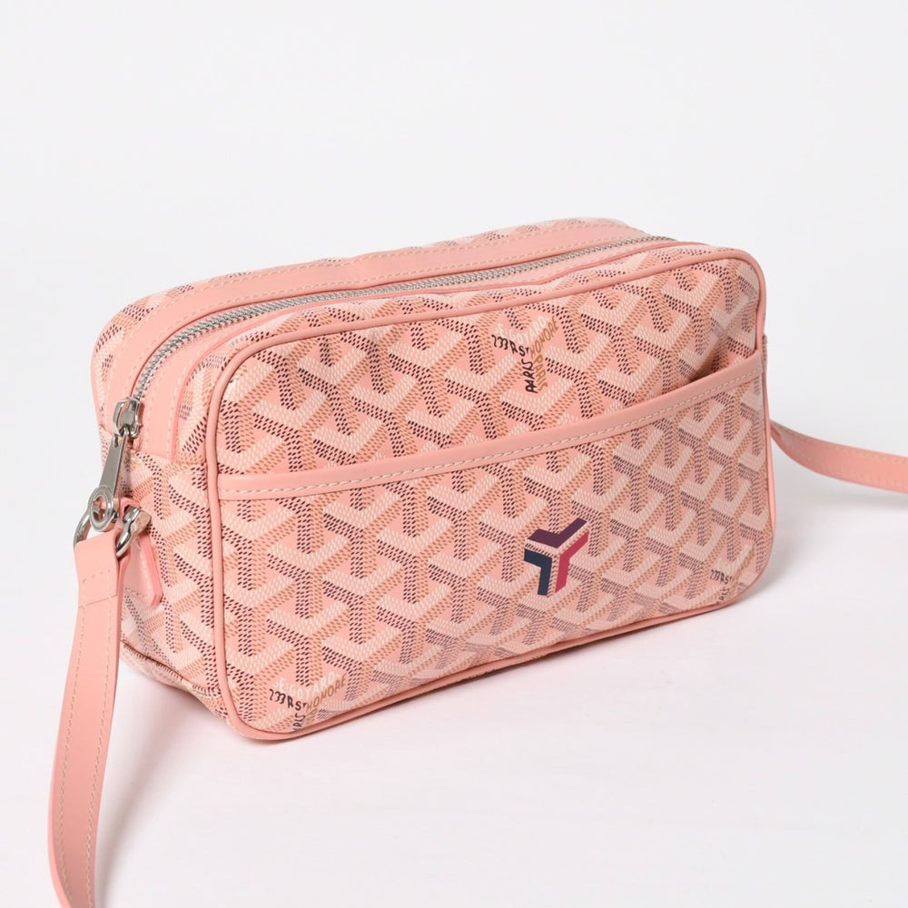 Like new Limited edition GOYARD Cup Veil PM Powder Pink Shoulder Bag PVC Leather Silver Hardware Used 4a009715