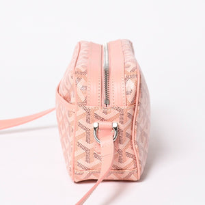 新品同様 限定品 GOYARD ゴヤール カップヴェールPM パウダーピンクショルダーバッグ PVC レザー シルバー金具 中古 4a009715