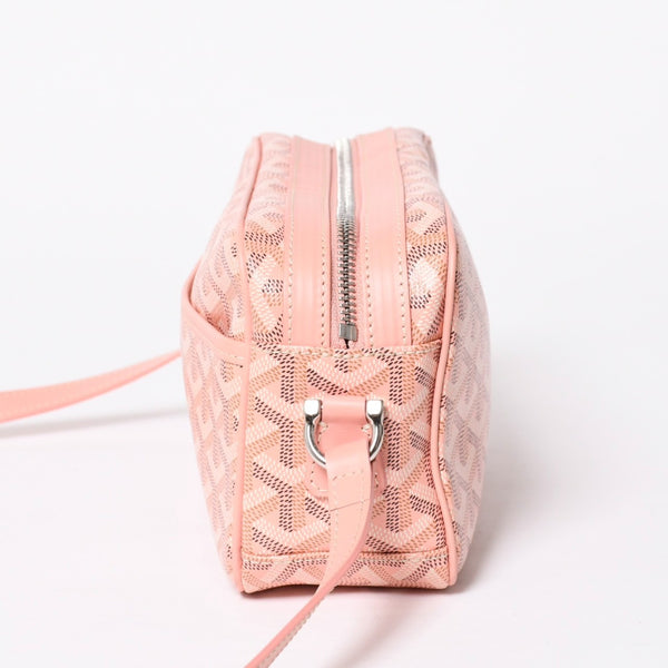 新品同様 限定品 GOYARD ゴヤール カップヴェールPM パウダーピンクショルダーバッグ PVC レザー シルバー金具 中古 4a009715