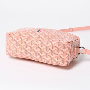新品同様 限定品 GOYARD ゴヤール カップヴェールPM パウダーピンクショルダーバッグ PVC レザー シルバー金具 中古 4a009715