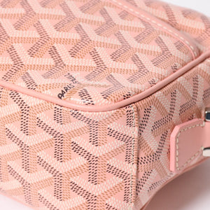 新品同様 限定品 GOYARD ゴヤール カップヴェールPM パウダーピンクショルダーバッグ PVC レザー シルバー金具 中古 4a009715