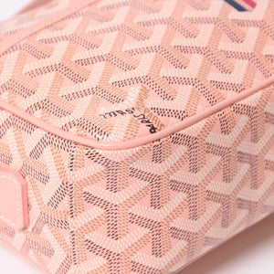 新品同様 限定品 GOYARD ゴヤール カップヴェールPM パウダーピンクショルダーバッグ PVC レザー シルバー金具 中古 4a009715