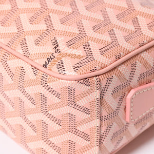 新品同様 限定品 GOYARD ゴヤール カップヴェールPM パウダーピンクショルダーバッグ PVC レザー シルバー金具 中古 4a009715