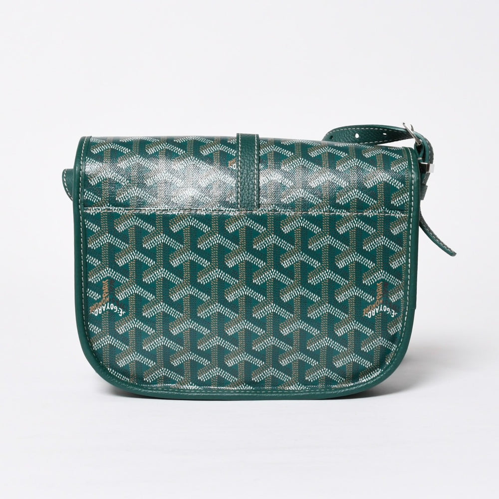 新品同様 GOYARD ゴヤール BELVEDERE PM ベルヴェデーレPM ショルダーバッグ BELVE3PMLTY09CG09P グリーン レザー PVC 中古 4a009714