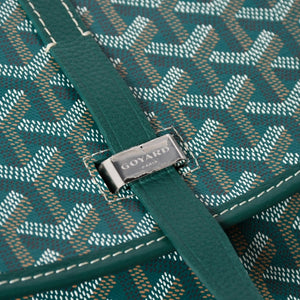 新品同様 GOYARD ゴヤール BELVEDERE PM ベルヴェデーレPM ショルダーバッグ BELVE3PMLTY09CG09P グリーン レザー PVC 中古 4a009714