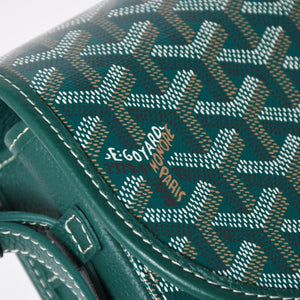 新品同様 GOYARD ゴヤール BELVEDERE PM ベルヴェデーレPM ショルダーバッグ BELVE3PMLTY09CG09P グリーン レザー PVC 中古 4a009714