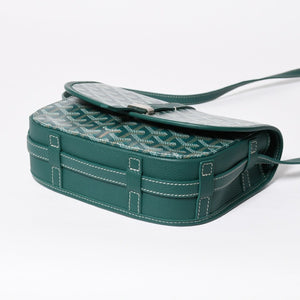 新品同様 GOYARD ゴヤール BELVEDERE PM ベルヴェデーレPM ショルダーバッグ BELVE3PMLTY09CG09P グリーン レザー PVC 中古 4a009714
