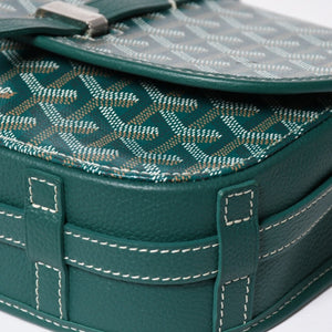 新品同様 GOYARD ゴヤール BELVEDERE PM ベルヴェデーレPM ショルダーバッグ BELVE3PMLTY09CG09P グリーン レザー PVC 中古 4a009714