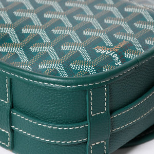 新品同様 GOYARD ゴヤール BELVEDERE PM ベルヴェデーレPM ショルダーバッグ BELVE3PMLTY09CG09P グリーン レザー PVC 中古 4a009714
