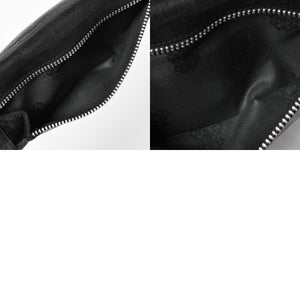 CHROME HEARTS クロムハーツ WAVE CROSS BTN ウェーブ クロスボールボタン デストロイレザーウォレット 長財布 ブラック 美品 中古 4a009623