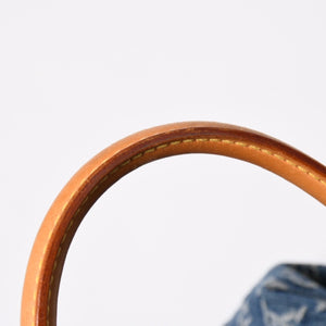 極美品 LOUIS VUITTON ルイヴィトン ネオカヴィMM ハンドバッグ ショルダーバッグ M95349 2WAY モノグラム デニム ゴールド金具 中古 4a009627