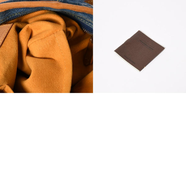 極美品 LOUIS VUITTON ルイヴィトン ネオカヴィMM ハンドバッグ ショルダーバッグ M95349 2WAY モノグラム デニム ゴールド金具 中古 4a009627
