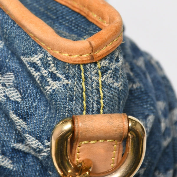 極美品 LOUIS VUITTON ルイヴィトン ネオカヴィMM ハンドバッグ ショルダーバッグ M95349 2WAY モノグラム デニム ゴールド金具 中古 4a009627