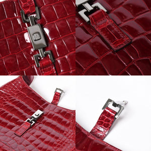 極美品 GUCCI グッチ JACKIE ジャッキー ワンショルダーバッグ 00963 ボルドー ガンメタ金具 中古 4a009631