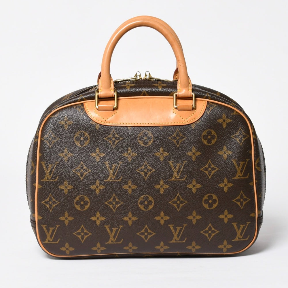 LOUIS VUITTON ルイヴィトン ハンドバッグ トゥルーヴィル M42228 モノグラム ブラウン ゴールド金具 美品 中古 4a009663