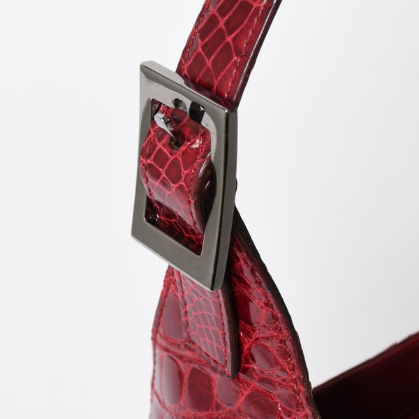 極美品 GUCCI グッチ JACKIE ジャッキー ワンショルダーバッグ 00963 ボルドー ガンメタ金具 中古 4a009631