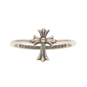 CHROME HEARTS BUBBLGM CH CRS Bubble gum CH cross ring Weight approx. 1.7g Size 17 Silver 925 Good condition Used 4a000966