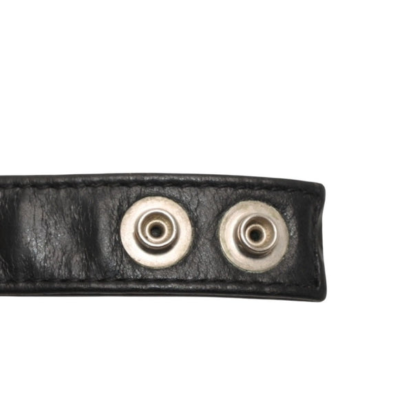 CHROME HEARTS クロムハーツ 3BTN 2SNP 3ボタン 2スナップ レザーブレスレット 重量約36.86g 全長24.5cm クロスボール 美品 中古 4a000967