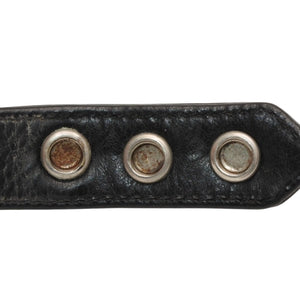 CHROME HEARTS クロムハーツ 3BTN 2SNP 3ボタン 2スナップ レザーブレスレット 重量約36.86g 全長24.5cm クロスボール 美品 中古 4a000967