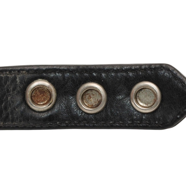 CHROME HEARTS クロムハーツ 3BTN 2SNP 3ボタン 2スナップ レザーブレスレット 重量約36.86g 全長24.5cm クロスボール 美品 中古 4a000967